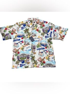 Reyn Spooner Toronto Blue Jays Button Shirt Sz XL NWT